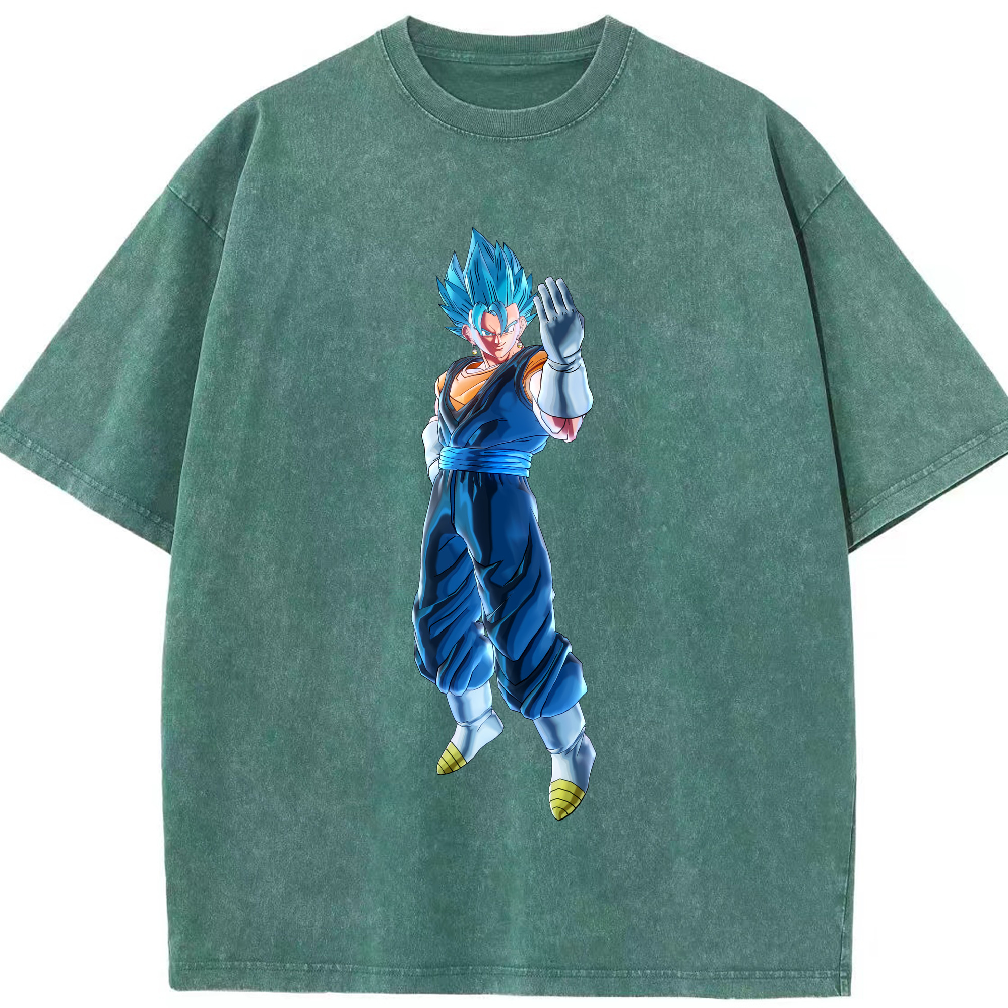 （画像用） ドラゴンボール ベジット DRAGON BALL Vegetto 綿100% ヴィンテージ風 半袖Tシャツ（フロントプリント）